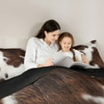 thumbnail image 5 of Manfei Fashion Rustic Print Bedding Comforter Set, Vintage Cow Print Twin Comforter Sets, Teen Female Men Adult Reversible Bedding Set, Luxury Bedroom Decor, 2 Pieces, 5 of 8