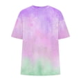 thumbnail image 2 of Jalioing Women's Plus Size Shirt Fashion Loose Tie-Dye Short Sleeve Crew Neck Tee Shirt Oversized Summer Trendy Tops, 2 of 4