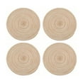 thumbnail image 1 of Nordic Style Heat Resistant Coaster Set - 8Pcs Cup Mat Braiding for Bowls and Plates (Khaki), 1 of 1