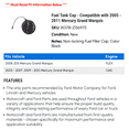 thumbnail image 2 of Fuel Tank Cap - Compatible with 2005 - 2011 Mercury Grand Marquis 2006 2007 2008 2009 2010, 2 of 2
