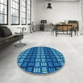 thumbnail image 4 of Ahgly Company Machine Washable Indoor Rectangle Transitional Blueberry Blue Area Rugs, 2' x 3', 4 of 7