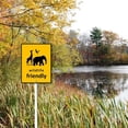 thumbnail image 2 of Slow Wildlife Crossing Sign With Stake For Neighborhoods Yard Farm Aluminium Caution 4.6x6inch Farm Decorations Yard Lawn Walkway Decorations Animal Signs, 2 of 5