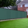 thumbnail image 2 of HomGarden 6x50FT Heavy Duty Privacy Screen Fence, Chain Link Green Garden Windscreen Mesh Fabric, 2 of 10