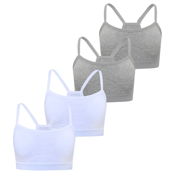Girls Sports Bras Developed Training Molded Microfiber No Wire Under Outfit Bra