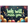 thumbnail image 7 of Teal Background We Will Miss You Banner Party Decoration with Balloons Sparklers and Champagne Glasses for Farewell Party Retirement Party Departure Party Photo Booth Decor, 7 of 7