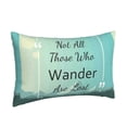 thumbnail image 2 of Bixox Not All Those Who Wander Are Lost1 Printed Pillow Protector,Super Soft Ideal for Home,Guests,Rentals - 14"x20", 2 of 8