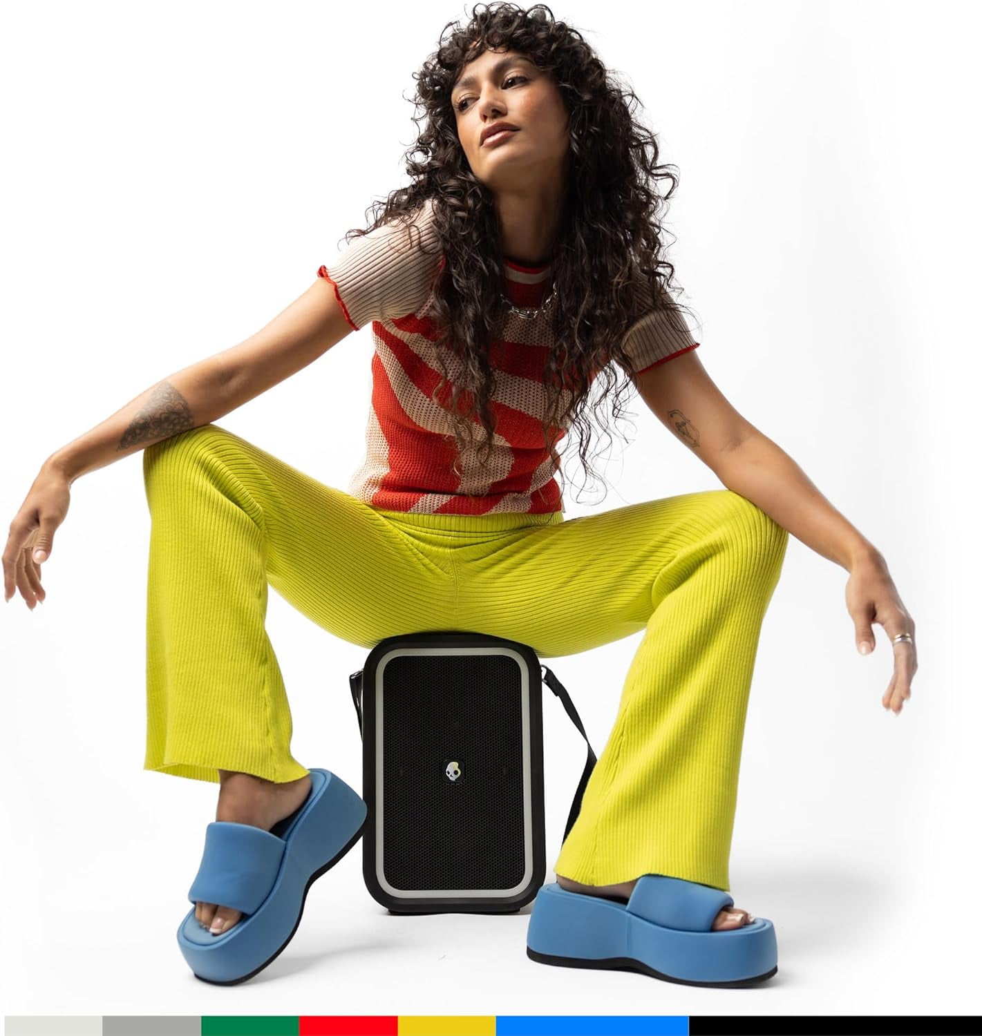 Skullcandy Stomp Bluetooth Speaker – IPX7 Waterproof Wireless Portable Speaker