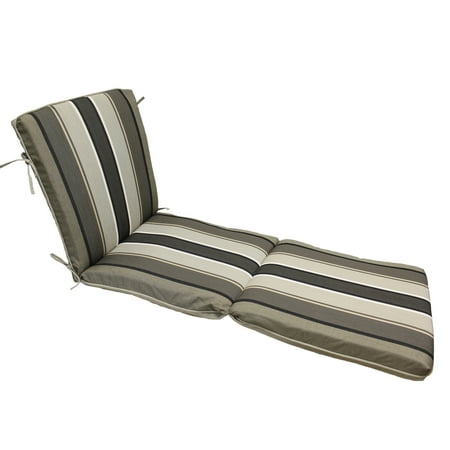 Better Homes and Gardens Linen Rev to Stripe Chaise Lounge Cushion