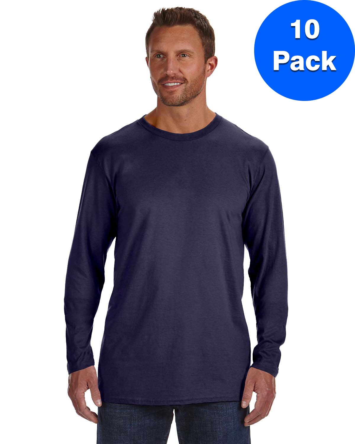 4980 Nano 100% Ringspun Cotton Tee Short Sleeve Tag-Free T-Shirt S-3XL Hanes