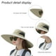 thumbnail image 3 of Sombrero Visera para el sol para hombre Sombrero de pescador Sombrero grande Protector solar UV Sombrero de pescador Sombrero para el sol de verano, 3 of 5