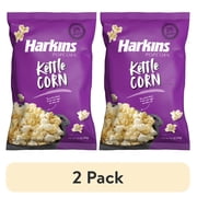 (2 pack) Harkins Kettle Corn Popcorn, 7 oz Bag, Gluten-Free