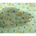 thumbnail image 4 of oneOone Viscose Chiffon Fabric Honeycomb & Honey Bee Insect Fabric Prints by Yard 42 Inch Wide, 4 of 4