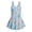 Seashell Starfish Coral Blue, variant on COEQINE Girls One Piece Swimsuit with Attached Liner, Scoop Neck V-Back Swim Dress for Swim Lessons, Polyester Spandex Bathing Suit for Girls 3-4 Year Olds, Pink Dragon Heart