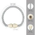 thumbnail image 2 of Magnetic Curtain Tiebacks 4 Pack Cotton Boho Curtain Tie Back Decorative Rope Holdbacks for Curtains Draperies Outdoor Window Treatment Holdbacks, Cream, 2 of 12