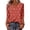 BZ26_Deep Red, variant on Lumtrix Christmas Shirts for Women 2026 Graphic Print Top Fall 3/4 Sleeve V Neck Loose Fit Tunic Multicolor L