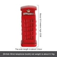 thumbnail image 2 of SAYOO Adornos Creativos Para Cabina De Teléfono Roja Mini Buzón De Estilo Británico Retro Artesanía De Resina, Decoración Del Hogar De Autobús SAYOO Moderno diseño moderno, 2 of 2