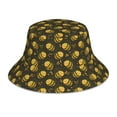 thumbnail image 3 of Daiia Cute Cartoon Bees Pattern Bucket Hat - Trendy Cotton Sun Hat for Beach, Golf, Fishing - Fun Outdoor Vacation Boonie for Men and Women, 3 of 9
