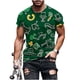 thumbnail image 2 of Tops para hombre, blusas y camisas de manga corta con cuello redondo para hombre, jersey informal con cuello redondo estampado para hombre, pantalones cortos deportivos para fitness, blusa de poliéste, 2 of 5