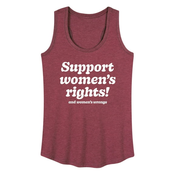 Instant Message - Womens Rights And Wrongs - Women's Racerback Tank Top