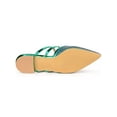thumbnail image 5 of BLISSFUL STEP Women's Glitter Pointy Toe Flats Mules, 5 of 7