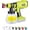Green For Ryobi 18v, variant on Paint Sprayer for Ryobi 18v Battery, HVLP Spray Paint Gun with Brushless Motor and Copper Nozzle, 200W Cordless Paint Sprayer for Home Interior and Exterior, House Painting(Tool Only)