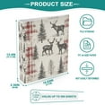thumbnail image 3 of FORMRS 3 Ring Binder 1.5 inch with Pockets Set of 2 Clip Board 200 Sheets Capacity, Beige Deer, 3 of 8