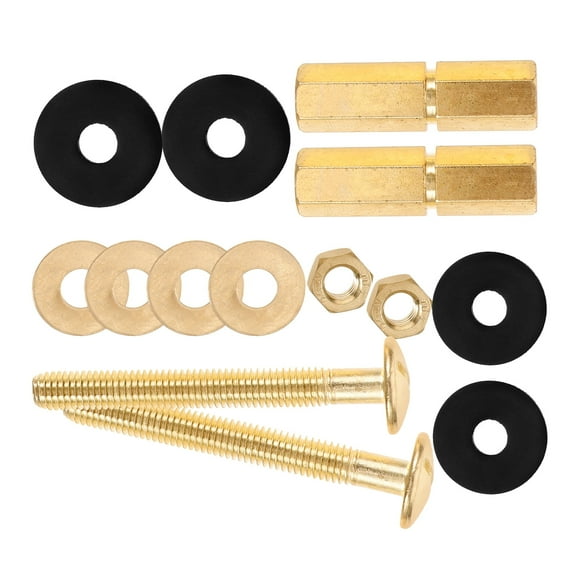 1 Set of Toilet Tank Parts Toilet Tank Screws Bolts Kit Toilet Seat Bolts Toilet Bolts Toilet Tank Gasket
