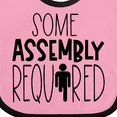 thumbnail image 4 of Inktastic Some Assembly Required Right Leg Amputee Boys or Girls Baby Bib, 4 of 4