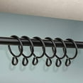 thumbnail image 3 of Decorative 10 Curtain Eyelet Rings 1-3 By 8 Inch Inside Diameter - Black, 3 of 3