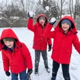 thumbnail image 6 of NEIKU Boys Winter Jacket Waterproof Fleece Lined Hooded Winter Puffy Cotton Coat Outdoor Jacket Red 10-12Y, 6 of 6