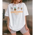 thumbnail image 4 of VibeNest Studio Unisex Summerween Vibes Ghost Pineapple Spooky Summer Halloween Garment Dyed Graphic T-Shirt, 4 of 8