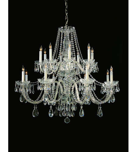 16 light crystal chandelier