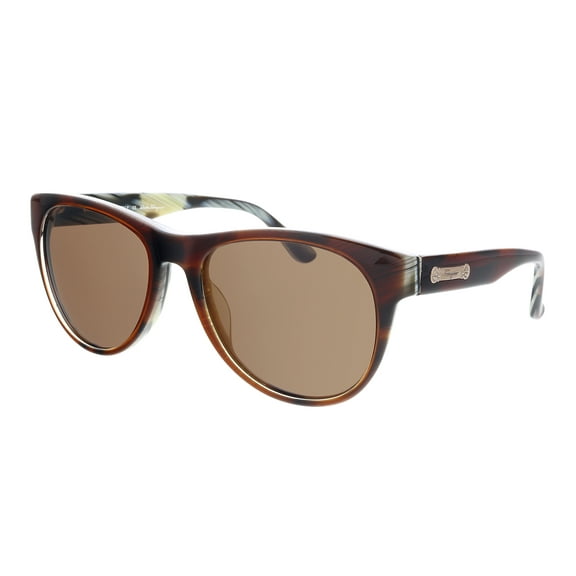Salvatore Ferragamo SF617S 217 Rectangular Sunglasses-Brown Horn for unisex
