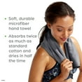 thumbnail image 5 of Gaiam Microfiber Yoga/Exercise Hand Towel, Grey, One-Size, 5 of 7
