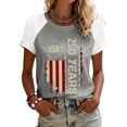 thumbnail image 6 of American Flag Tank Tops Women Patriotic Shirt USA Flag Stars Stripes Print Raglan Sleeve T-Shirt 4th of July Tee Tops, 6 of 8