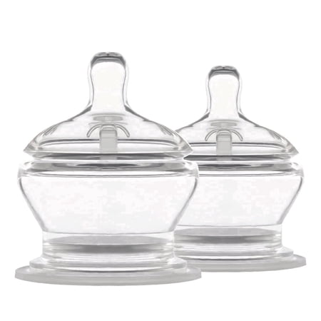 PopYum Stage 2 Medium Flow Nipples, 2-pack, anti-colic, natural latch