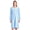 Light Blue, variant on Casual Nights Women's Fleece Long Sleeve Nightgown, Floral Microfleece Sleepwear with Lace Trim and 3-Button Crew Neck, Sparkle Blue 3X