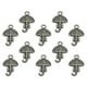 thumbnail image 2 of 50 colgantes de paraguas de aleación decorados con lazo, accesorios para hacer joyas, collares y pulseras (plata antigua)., 2 of 6