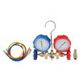 thumbnail image 2 of Set AC Gauges, AC Manifold Gauge Set for R134a R32 R22 R410A, 3 Way Automotive AC Gauge Set with Hoses Adapter, 2 of 7