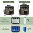 thumbnail image 3 of Holuxer Tactical Lunch Box for Men, Large Expandable Insulated Lunch Boxes, Durable Waterproof Leakproof Cooler Bag for Adults/Mens/Work Outdoor Beach Trips, 20 Cans/16 L, Camo, 3 of 10