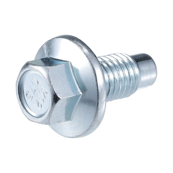 Unique Bargains Car Oil Drain Plug No.11519933/11562588/9L8Z6730A for Buick Enclave 2008-2017 Metal Silver Tone