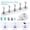 Silver, variant on Tucknest Acrylic Nail Display Stand, Magnetic Nail Practice Stand for Nail Art, Silver Nail Holder for Painting Nails with Alloy Base, 1 Piece
