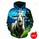 thumbnail image 1 of Sudadera con capucha y sudaderas con estampado 3D de cabras que gritan, novedad, sudadera con capucha y gráfico de cabra enojada, ropa de calle divertida para niños, jerséis, 1 of 5