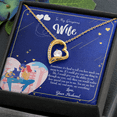 thumbnail image 5 of To My Wife My Soulmate My Everything Blue Forever Necklace w Message Card, 5 of 20