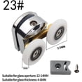 thumbnail image 5 of Ensemble de 4 Rouleaux Doubles, 2 Roues Diamètre 23mm, pour Porte Coulissante de Douche, 5 of 5
