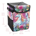 thumbnail image 5 of Unicorn Foldable Car Trash Bin with Lid, Leak-Proof Mini Trash Can, Hanging Storage Bag for Car, 5 of 6