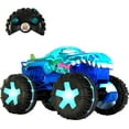 thumbnail image 1 of Hot Wheels Toy Truck Monster Trucks RC, Oversized Remote-Control Mega-Wrex Alive in 1:15 Scale, 3 Modes of Play with Interactive Lights & Sounds, 1 of 5