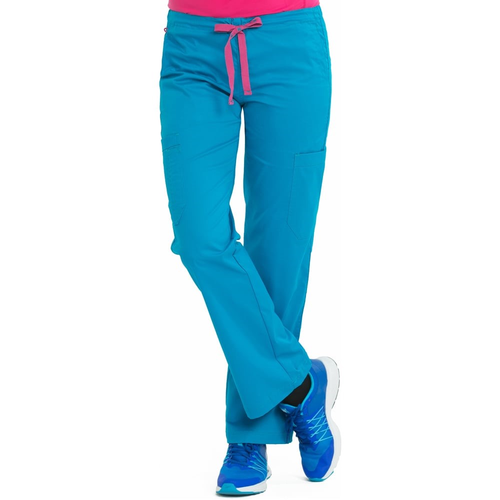 Mc2 By Med Couture Women's Layla Drawstring Cargo Scrub Pant