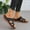 Black, variant on Wedge Sandals for Women Fashion Casual Slippers Spring Summer New Beach Sandals Round Toe Open Toe Thick Bottom Orthopedic Wedge Heels Sandals