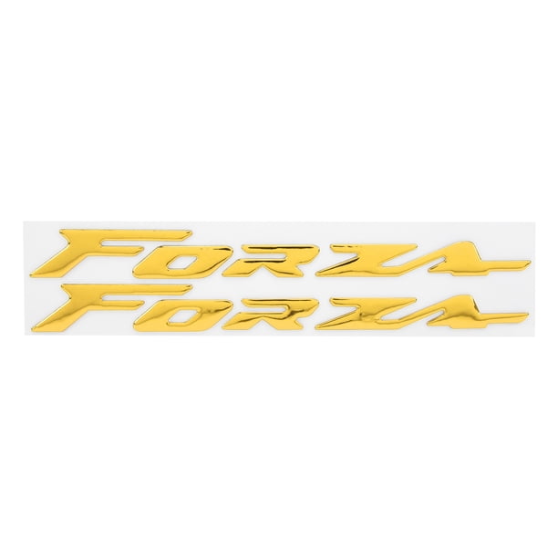 Decoración de motocicletas, par de pegatinas con emblema, calcomanía con emblema, materiales ecológicos
